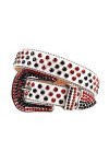 XIAODUO Ylingling Strass Western Ceinture Cowgirl Cowbirl Bling Bling Bling Belonde Courroie Sangle de Prestige Courroies mâl