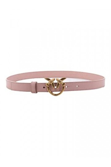 Ceintures Femme Rose Ceinture avec boucle Love Birds Diamond Cut Automne Hiver 2022/23 Cuir 1H212P-Y5H7 O81Q S, rose, S
