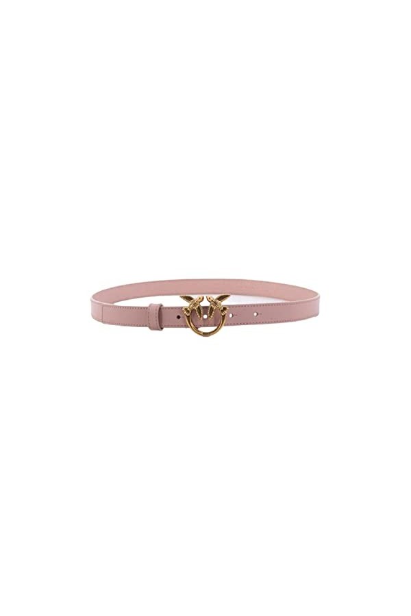 Ceintures Femme Rose Ceinture avec boucle Love Birds Diamond Cut Automne Hiver 2022/23 Cuir 1H212P-Y5H7 O81Q S, rose, S