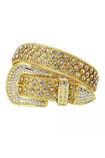 Ceinture avec strass pour femme - Ceinture cloutée - Style cowgirl - Style punk