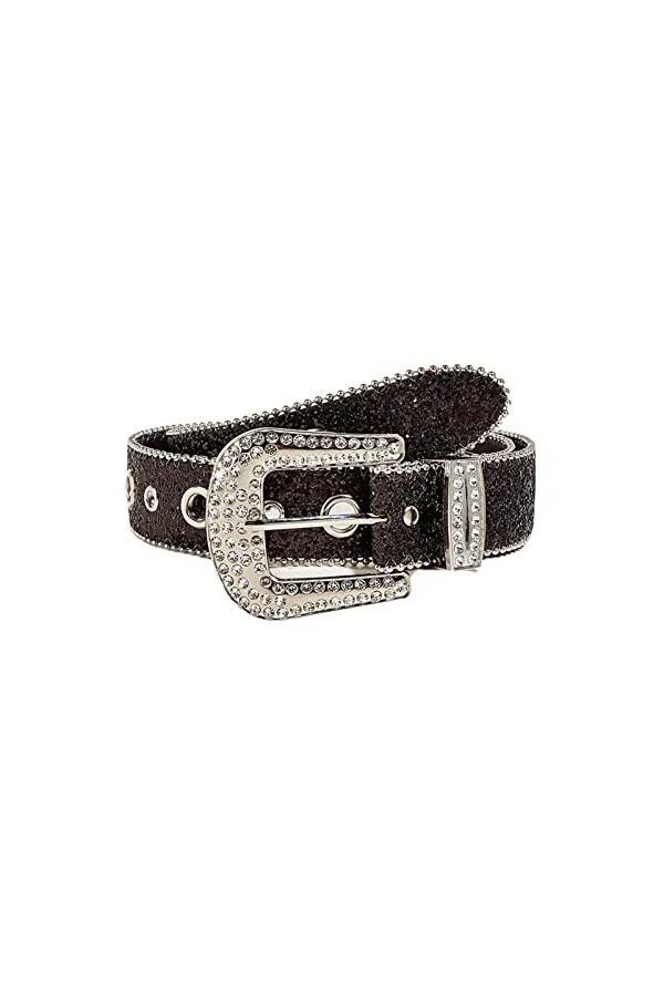 Rhinestone Buckle Fashion Women Belts Black Belts For Women Luxury Decorative Waist Straps For Female Jeans Size : 42in/105c