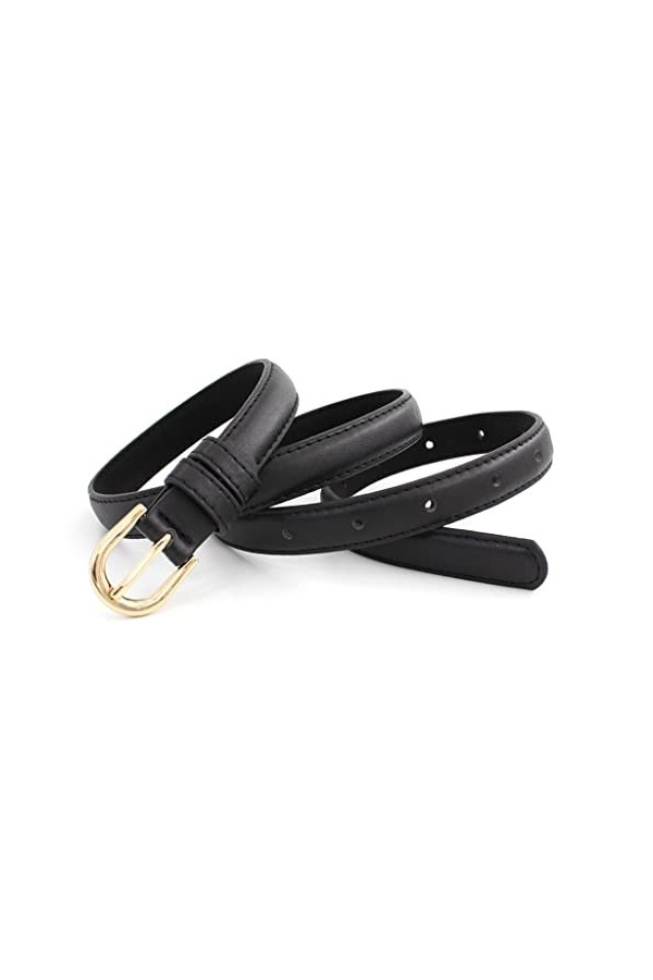 GANFANREN Printemps et été Robe Mince pour Femme avec Ceinture élastique pour Dames rétro avec Ceinture en Jean