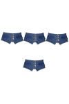 TENDYCOCO 4 Pièces Ceinture Pantalon Chemise Boutons Denim Ceinture Denim Taille Ceinture Robe Corset Ceintures Denim Taille 