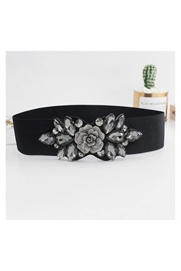 Accessoires vestimentaires pour Femmes, Ceinture élastique Strass Ceinture serrée pour Femmes Taille Cinch Band Robe Pardessu
