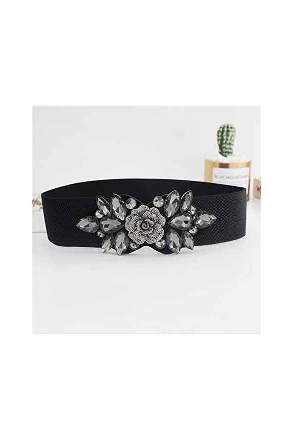 Accessoires vestimentaires pour Femmes, Ceinture élastique Strass Ceinture serrée pour Femmes Taille Cinch Band Robe Pardessu