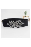 Accessoires vestimentaires pour Femmes, Ceinture élastique Strass Ceinture serrée pour Femmes Taille Cinch Band Robe Pardessu