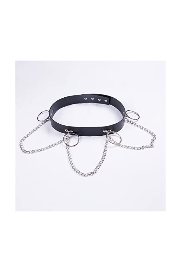 LHLLHL Femmes Ceintures Chaîne Bouton Caché Cosplay Punk Style Hip Hop Femme Ceinture Party Club Casual