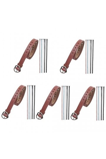 GALPADA Ceintures Habillées 30 Pièces Pu Mince Ceinture En Cuir Boucle Jeans Taille Ceintures Bretelles Coeur Robes Pantalons