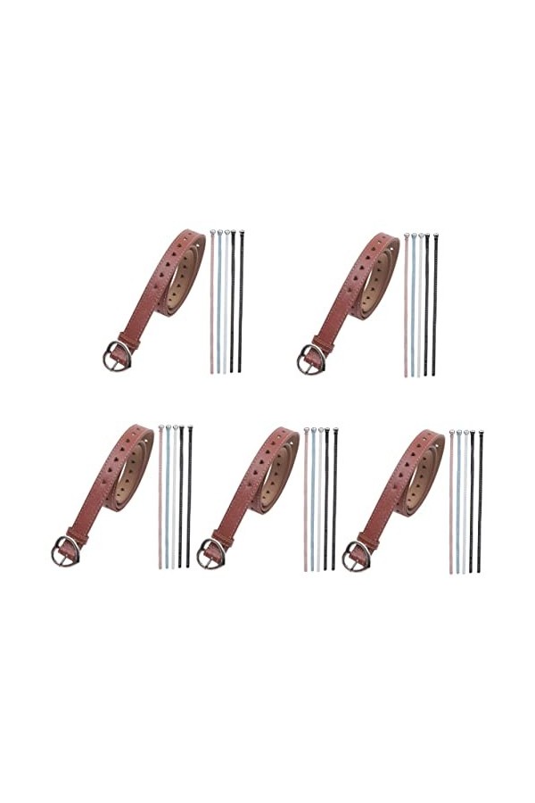 GALPADA Ceintures Habillées 30 Pièces Pu Mince Ceinture En Cuir Boucle Jeans Taille Ceintures Bretelles Coeur Robes Pantalons