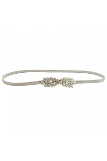 ASDASD Or Argent Ceinture Élastique for Femmes Fleur Feuille Dames Taille Ceintures for Robes Stretch Maigre Femme Ceinture 