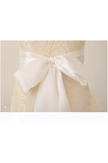 Ceinture de Mariage Ceinture de Mariée Sash Ceinture Cristal Strass Strass Ceinture Atmosphère Thème Paon, Luxueux-Blanc