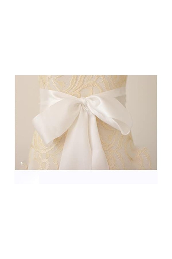 Ceinture de Mariage Ceinture de Mariée Sash Ceinture Cristal Strass Strass Ceinture Atmosphère Thème Paon, Luxueux-Blanc