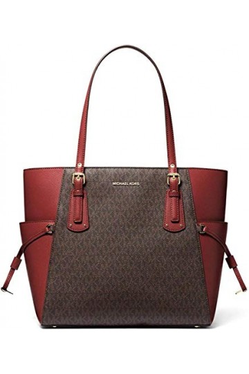 Michael Kors Mercer Sac à main à bandoulière en cuir - Taille unique - Marron
