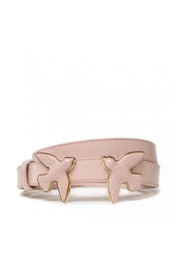 Pinko Love Berry Evolution H2 Belt V Ceinture, O81b_Poudre Block Color, S Femme