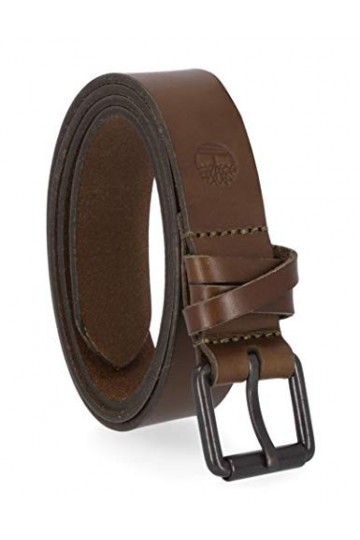 Timberland Casual Leather Belt for Jeans Ceinture, Vert Olive, Taille Unique Femme