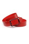 Anthoni Crown Ceinture pour Femme, Rouge, 105 cm Mixte