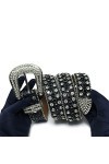 VIYASI Ceinture Femme, Cowgirl Bling Bling strassons Ceinture Ceinture cloutée for Femmes Hommes Cow-Boy Ceinture cloutée Be