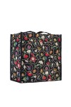 Tapisserie Siganre Sac à Main Femme, Sac fourre-Tout Femme, Tote Bag avec Garden Designs Morning Garden Black 