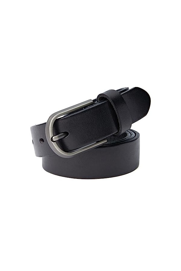 Ceinture en Cuir véritable for Femmes Fermoir Boucle Ceinture for Femmes Mode Jeans Ceinture Size : 38inch/95CM, Color : Red