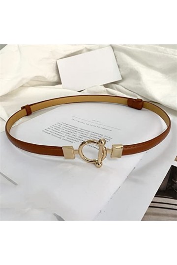 CZDYUF Robe décorative Fine de Ceinture Femme Simple Cent Cent Manteau de Pull coréen Version coréenne Taille Petite Ceinture