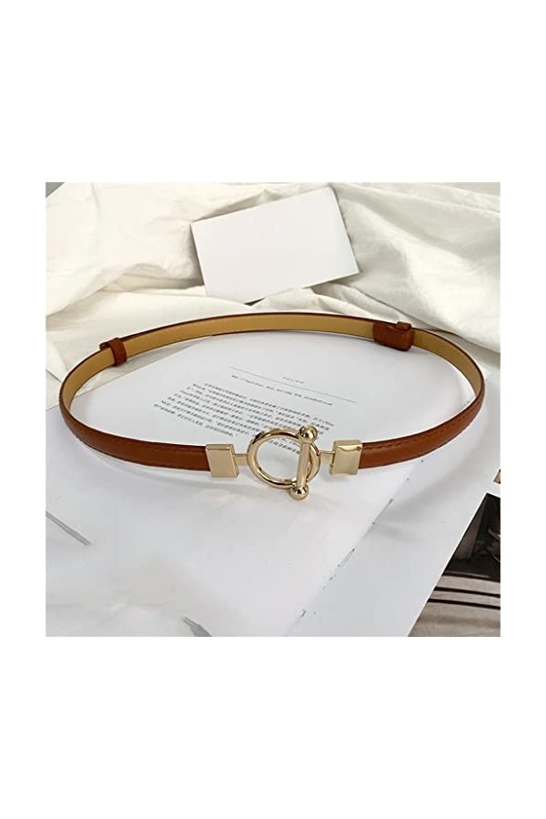 CZDYUF Robe décorative Fine de Ceinture Femme Simple Cent Cent Manteau de Pull coréen Version coréenne Taille Petite Ceinture