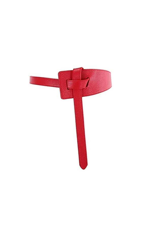 BAtlam Femmes Ceinture en Cuir Ceinture en Cuir avec Jupe Pull Noué Large Simple Polyvalent pour Robe Jeans Couleur : Noir, 