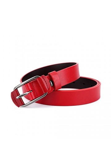 YENEVA Dames Cowskin Ceintures Couverture en Cuir Alliage Boucles ardillons Jeans Vêtements Accessoire Femmes Size : 40inch/