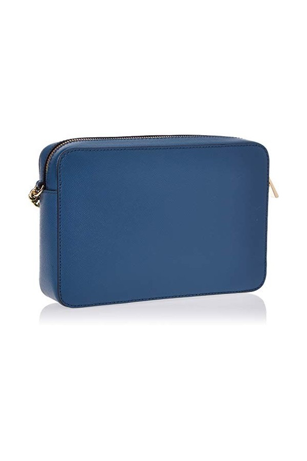 Michael Kors Sac bandoulière modèle Jet Set Travel en cuir saffiano bleu clair