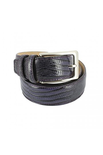 Robert Charles. Ceinture aspect reptile. SNAKE, Cuir. Violet. Uni. FABRIQUE EN ITALIE. L : 92-100cm